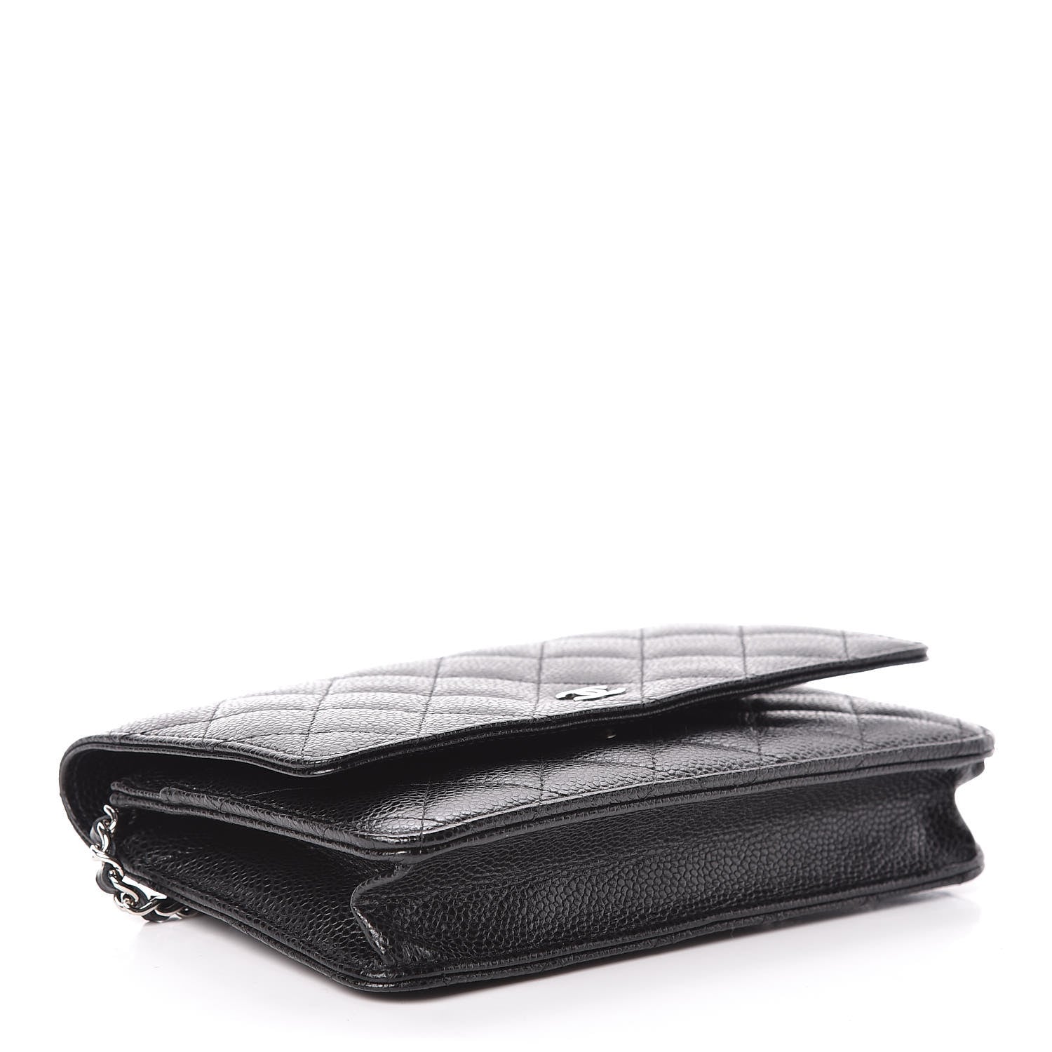 Chanel Caviar Quilted Wallet On Chain WOC Black 4 of 12