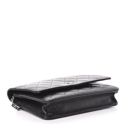 Chanel Caviar Quilted Wallet On Chain WOC Black 4 of 12