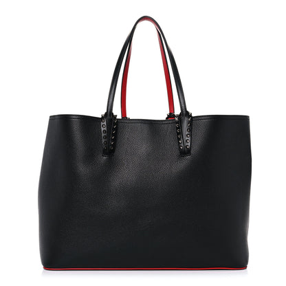 Christian Louboutin Calfskin Spikes East West Cabata Tote Black 3 of 26