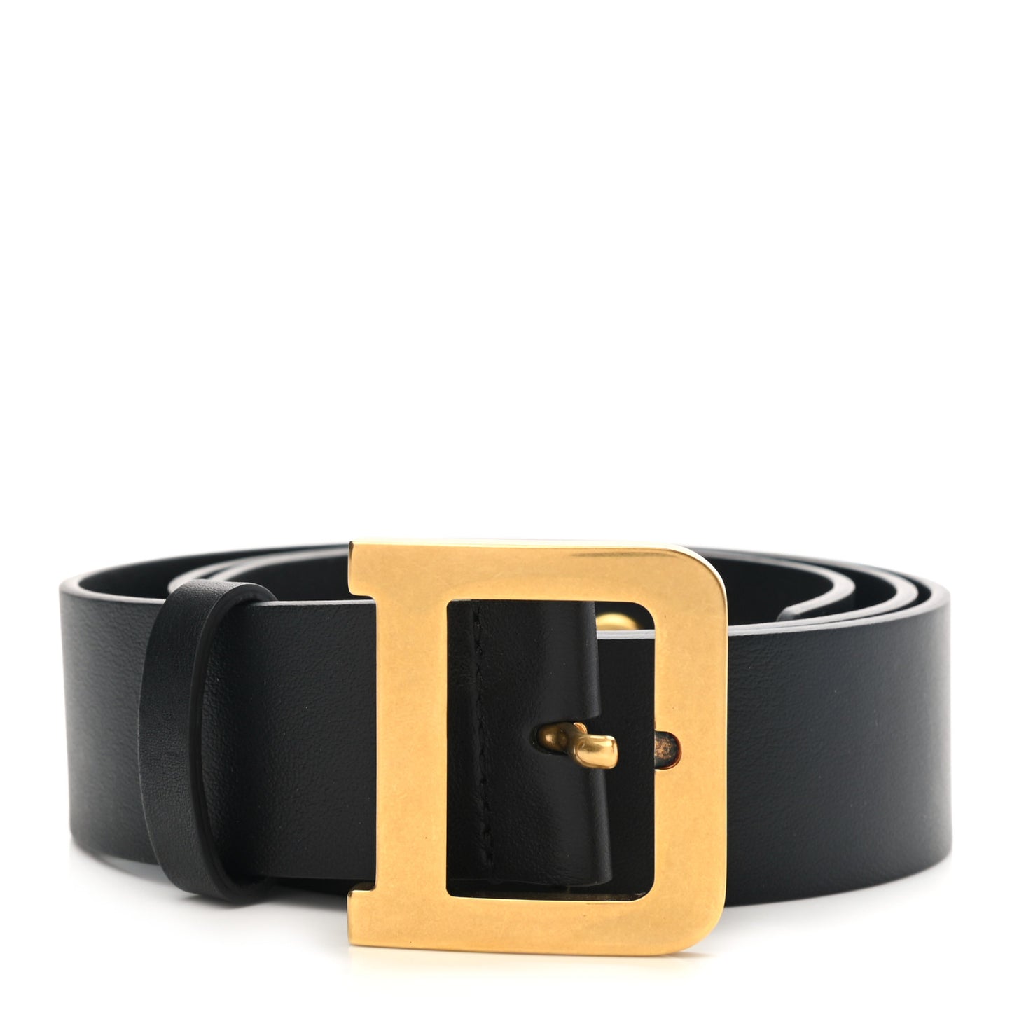 Calfskin Diorquake Belt 85 Black