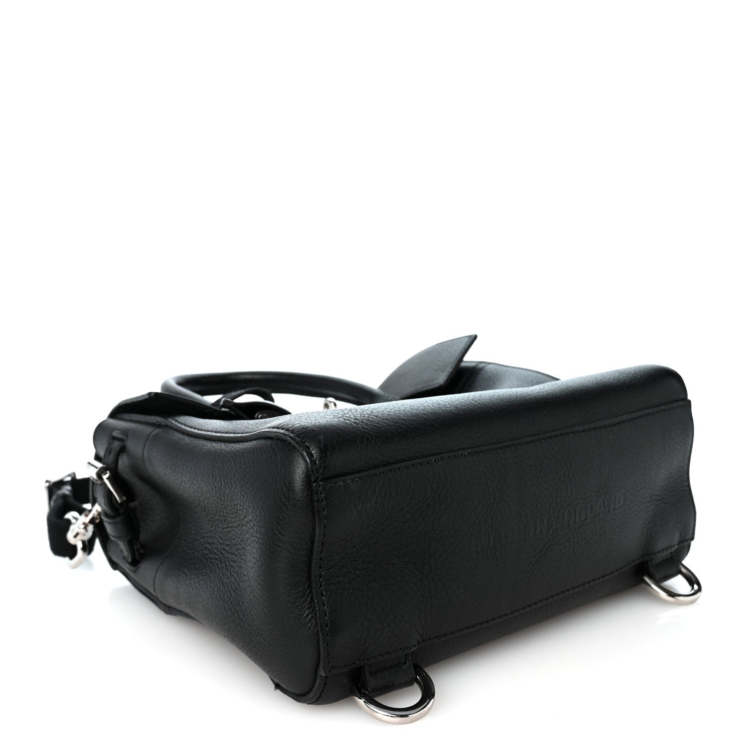 Mulberry Natural Leather Mini Cara Delevigne Convertible Satchel Black 4 of 10
