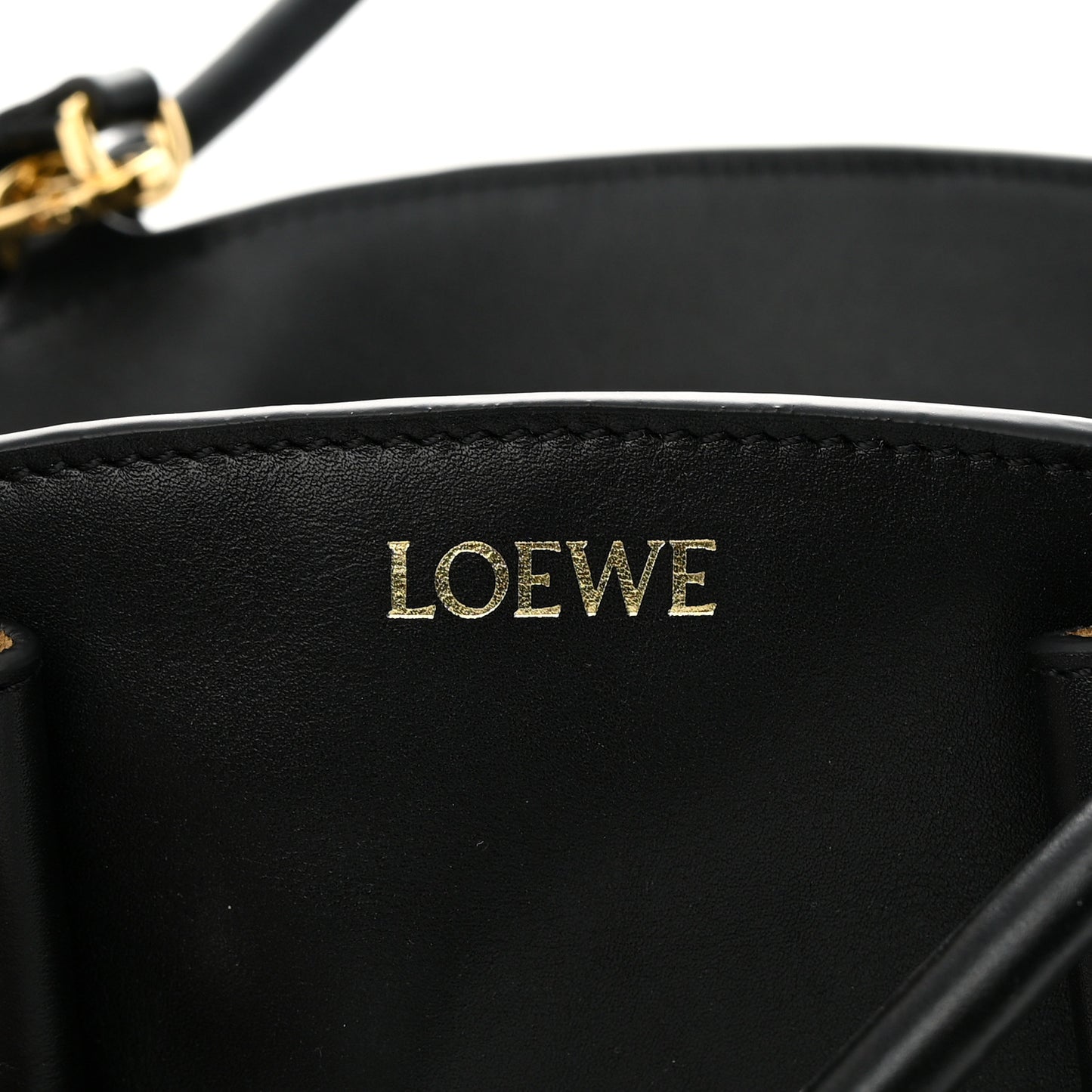 Shiny Nappa Calfskin Paseo Bag Black