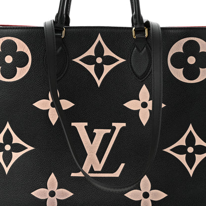 Louis Vuitton Empreinte Monogram Giant Onthego GM Black Beige 7 of 10
