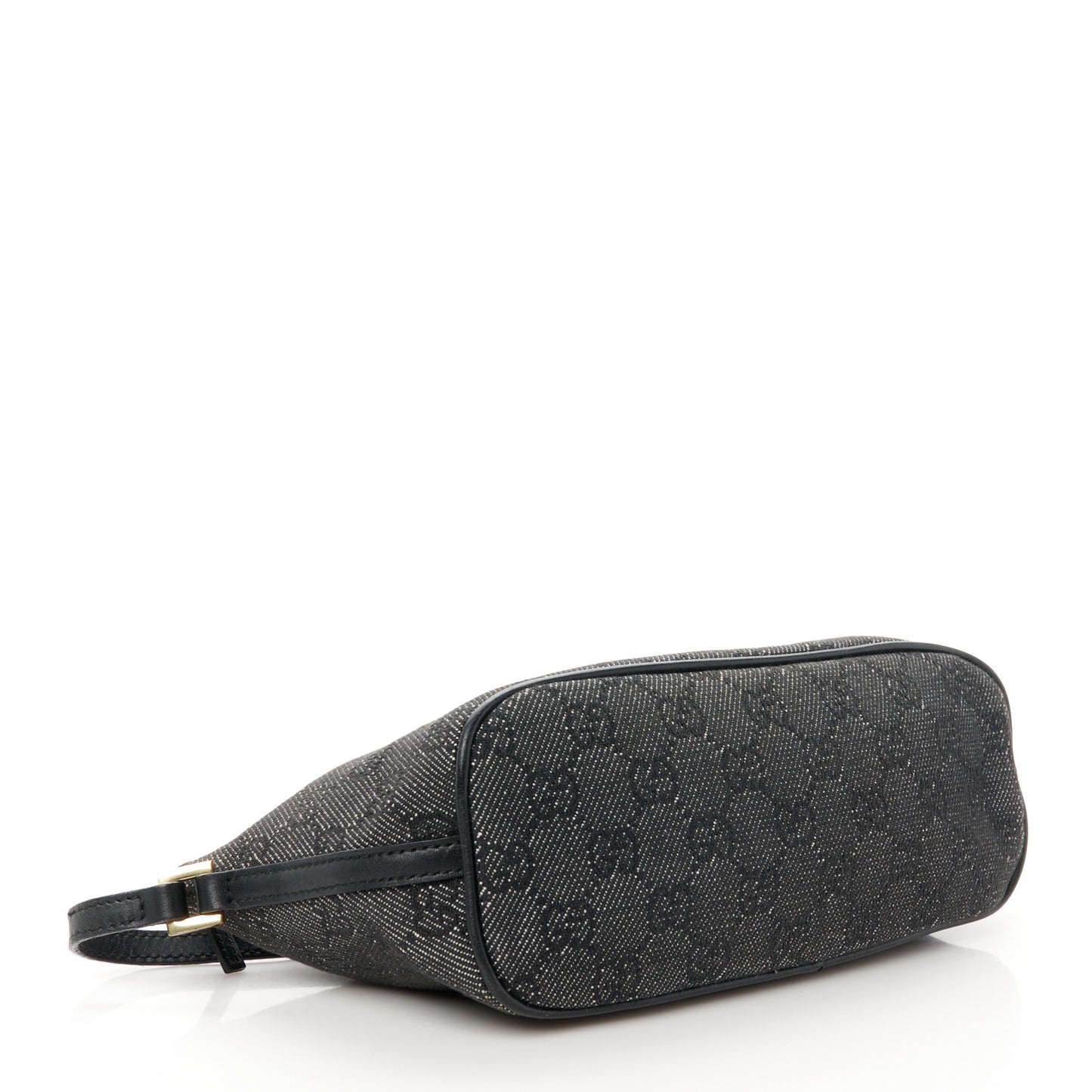 Denim Monogram Boat Pochette Black