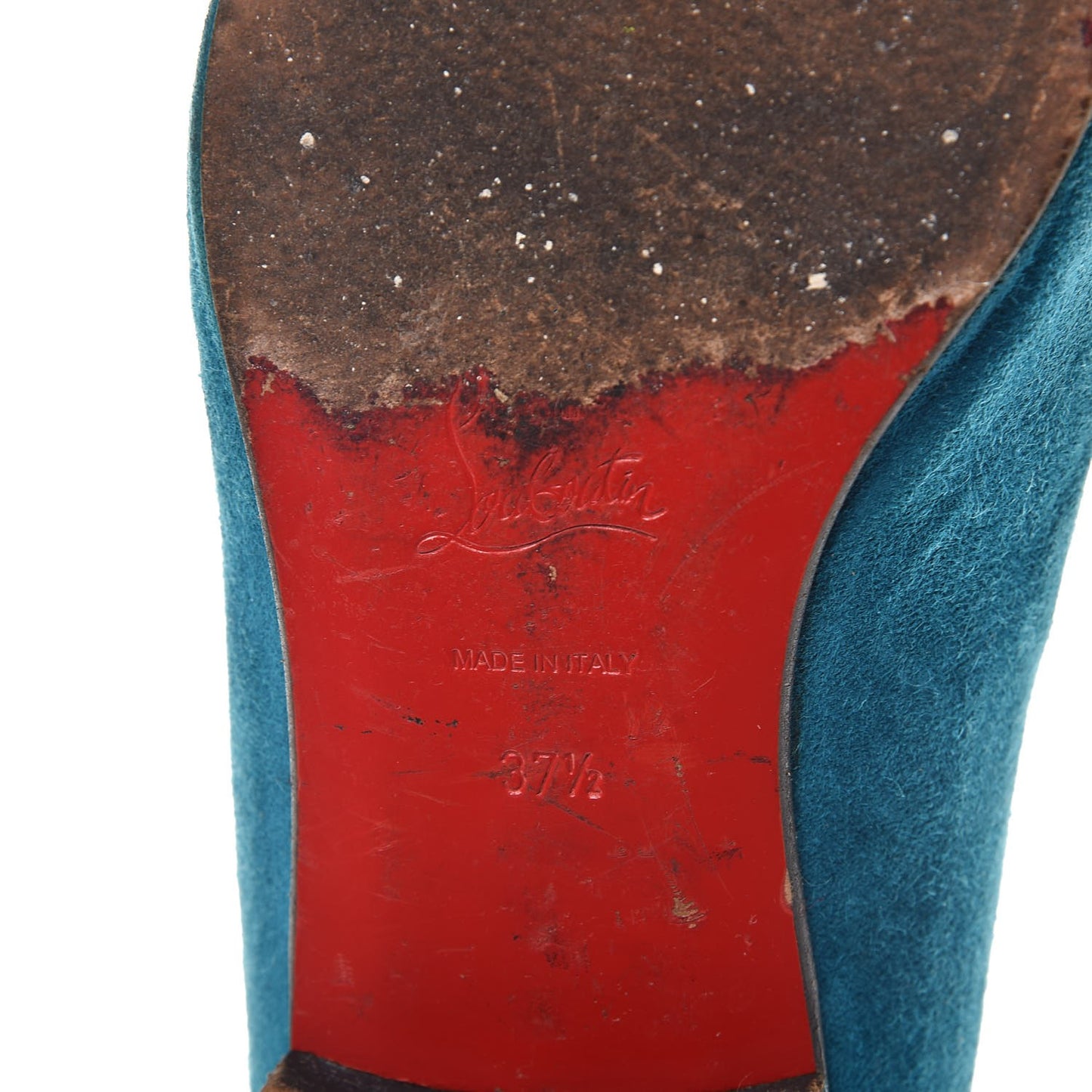 Veau Velours Henriette Flat Loafers 37.5 Peacock