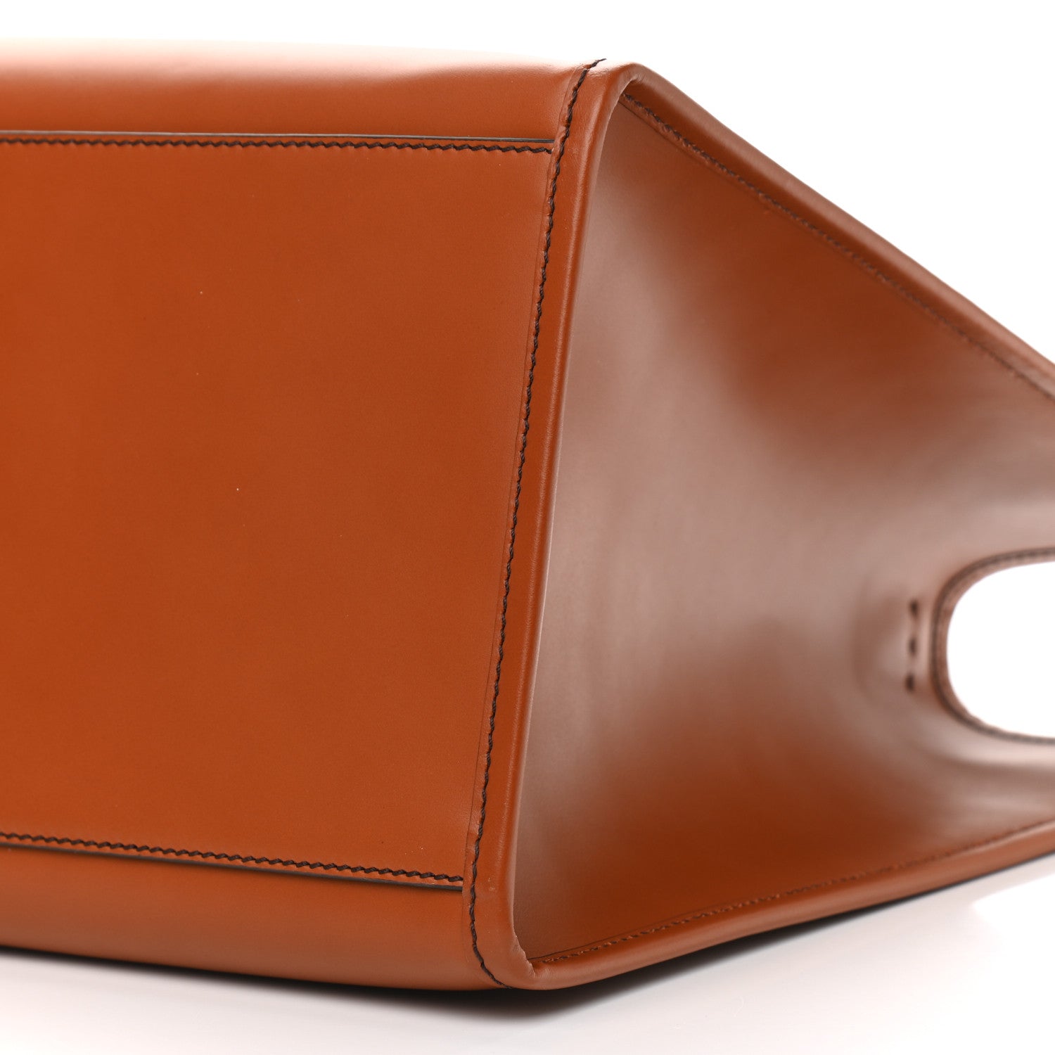 Fendi Vitello King Plexiglass Large Fendi Sunshine Shopper Tote Cuoio 11 of 11