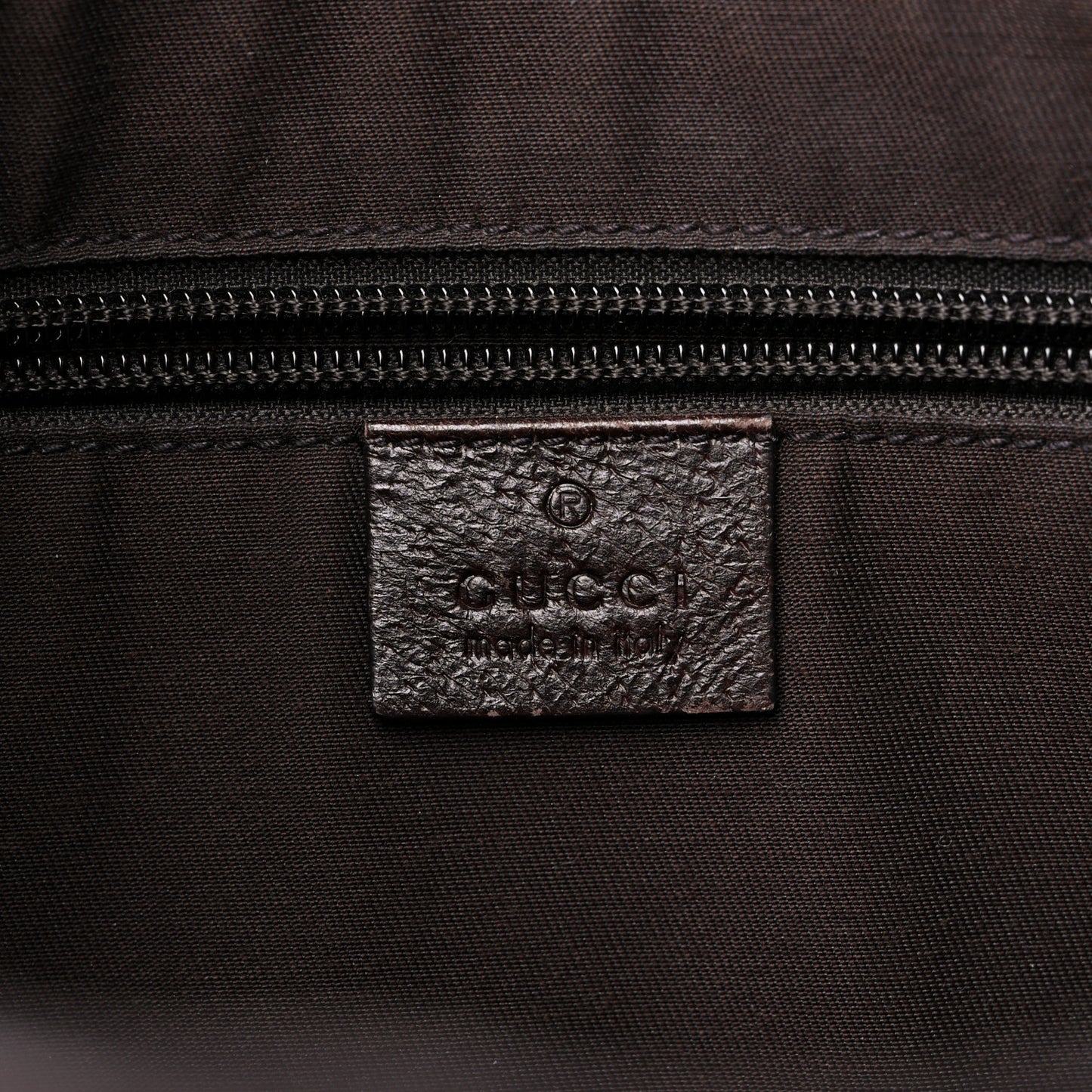Monogram Web Medium Half Moon Hobo Dark Brown