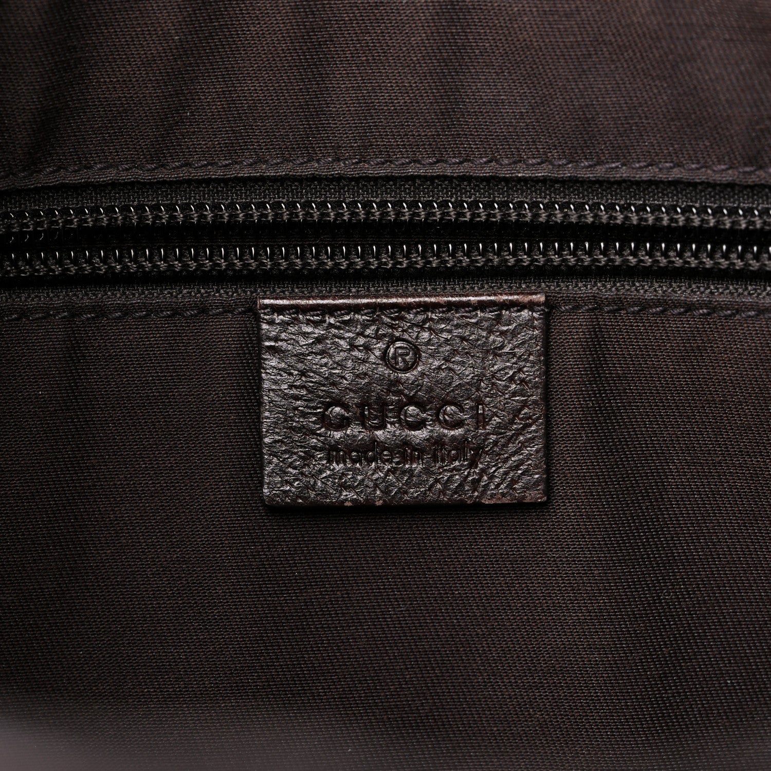 Gucci Monogram Web Medium Half Moon Hobo Dark Brown 6 of 14