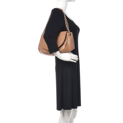 Chanel Caviar Large Half Moon Flap Dark Beige 2 of 13