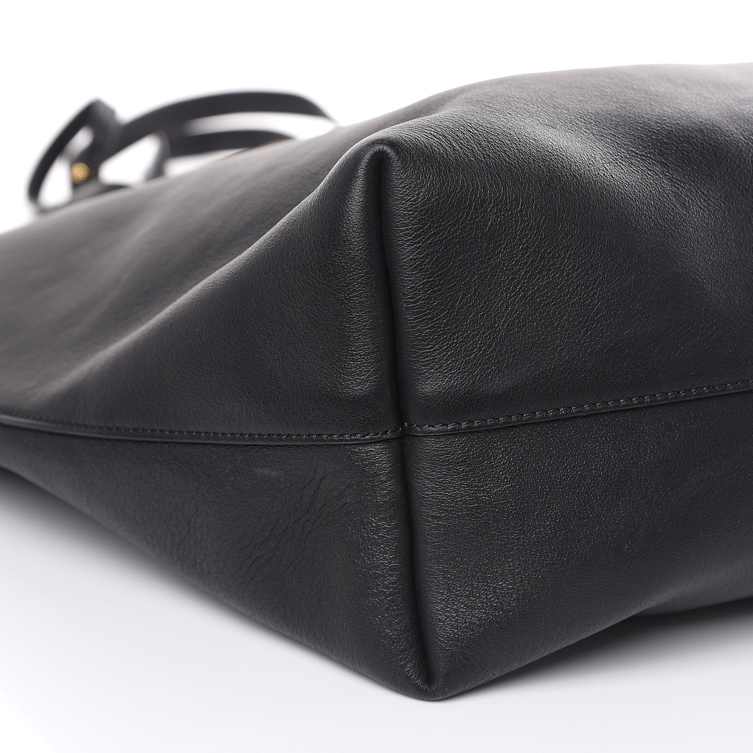 Tom Ford Calfskin Perforated Logo Tote Black 7 of 13