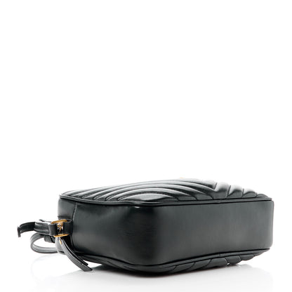 Saint Laurent Calfskin Matelasse Monogram Lou Camera Bag Black 4 of 13