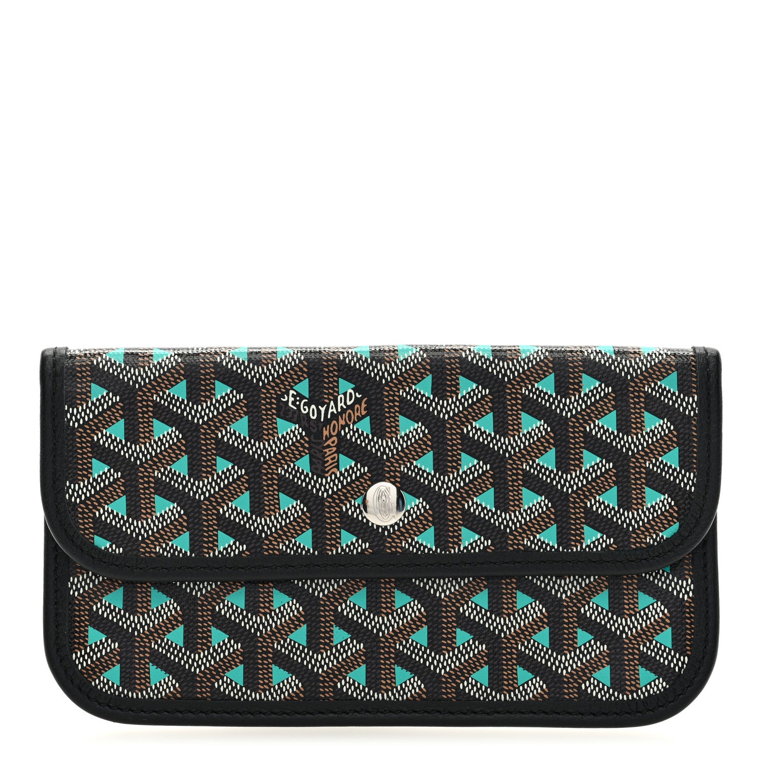 Goyard Goyardine Pouch Claire Voie Black Blue 1 of 6
