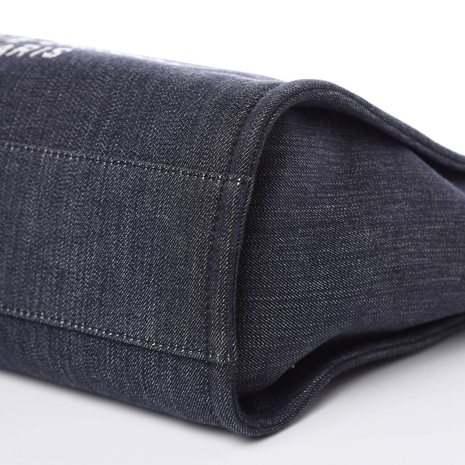 Chanel Denim Small Deauville Tote Dark Blue 9 of 11