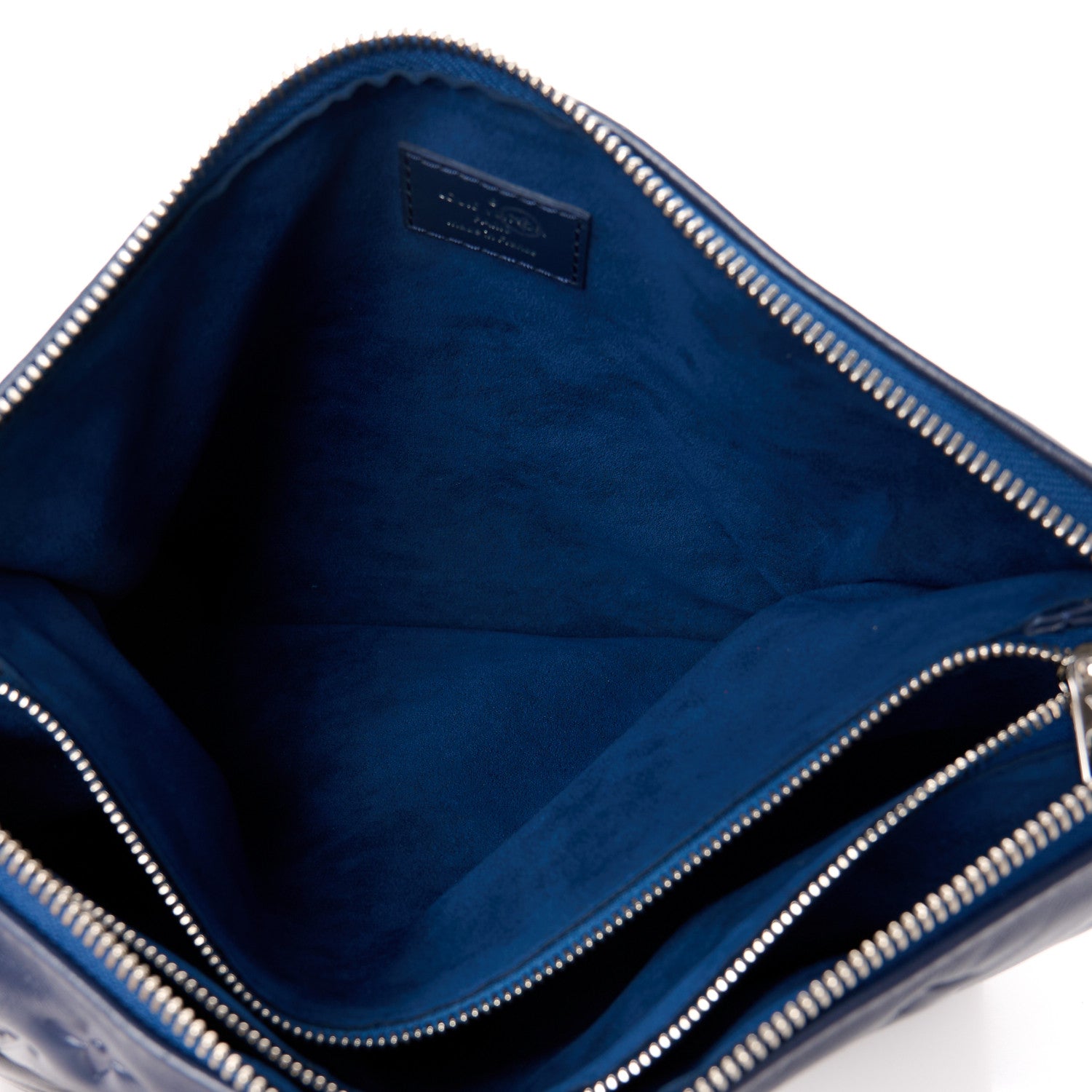 Louis Vuitton Lambskin Embossed Monogram Coussin PM Navy 7 of 11