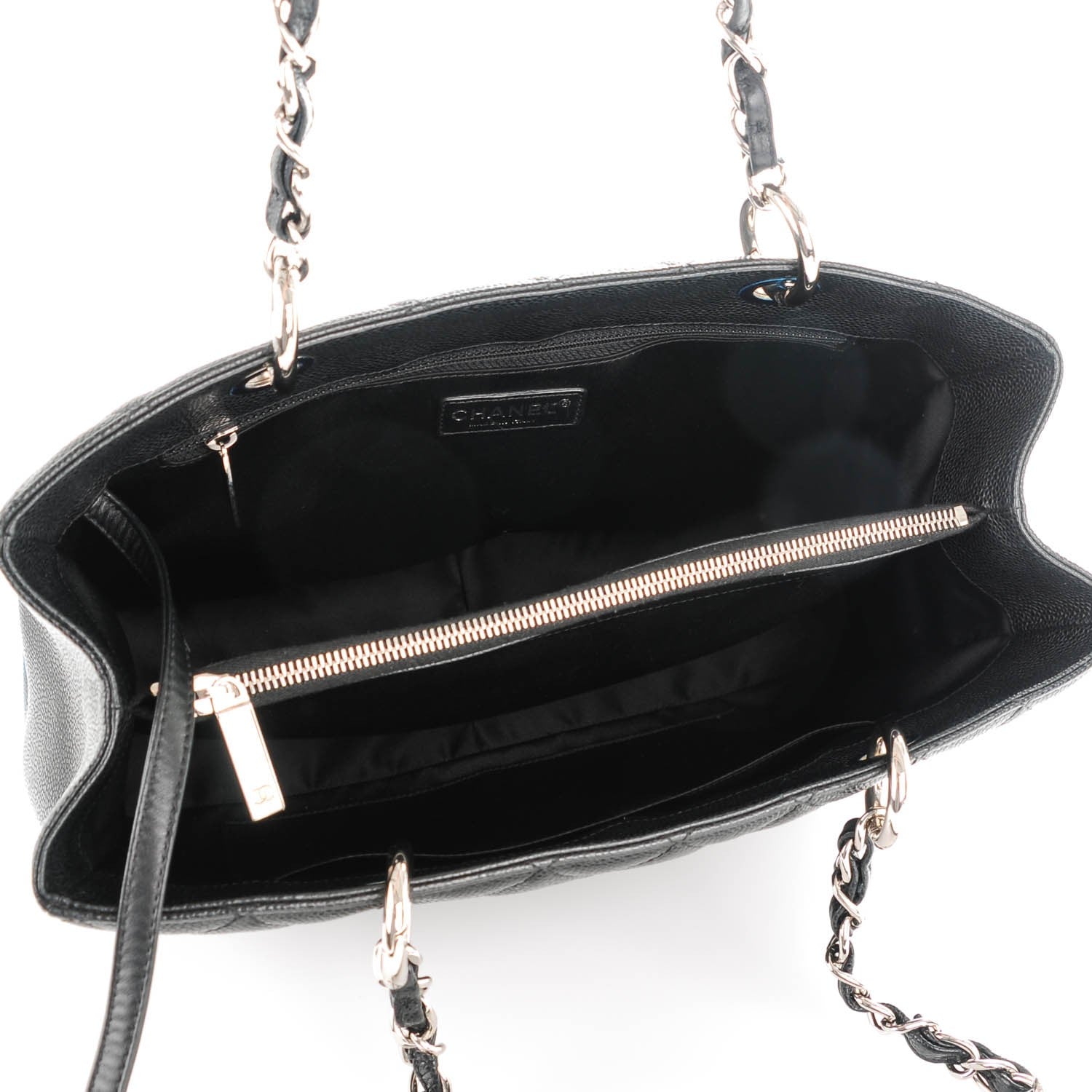 Chanel Caviar Quilted Grand Shopping Tote GST Black 5 of 8