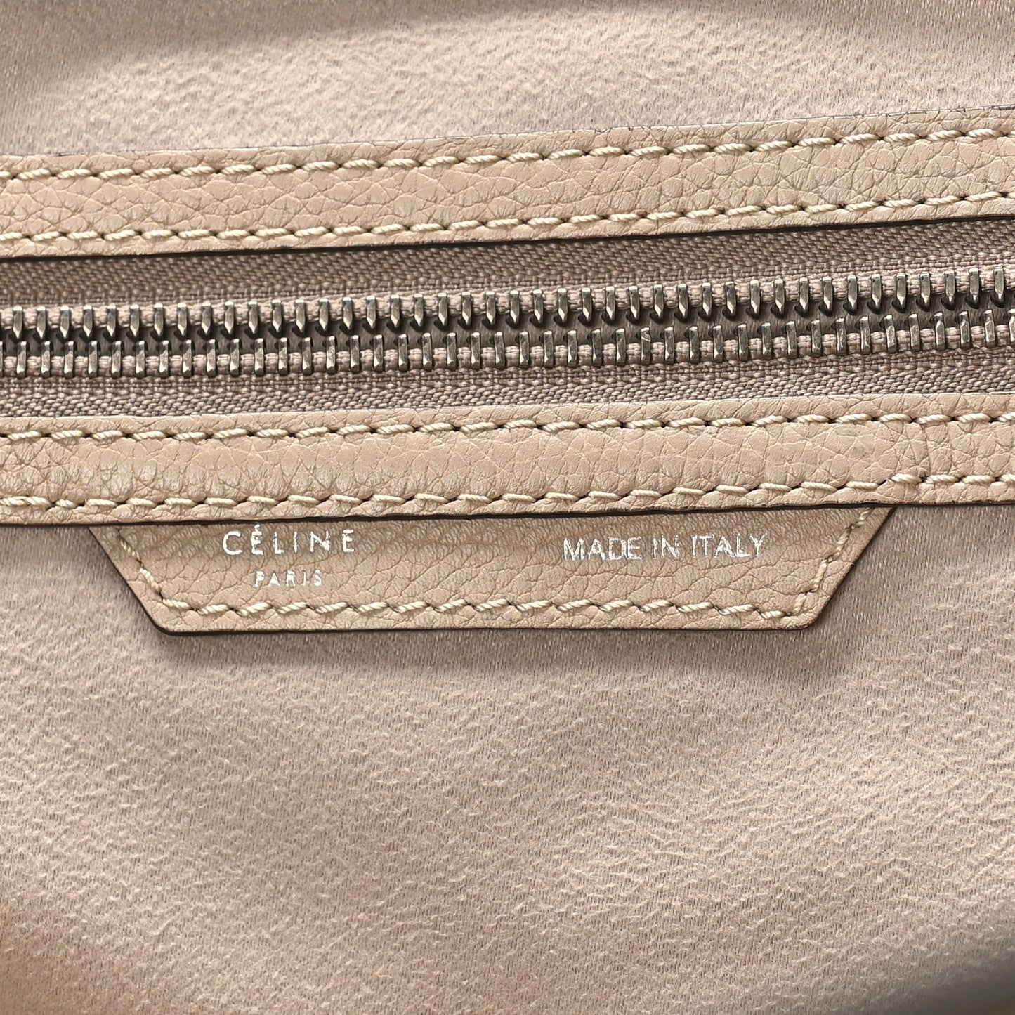 Drummed Calfskin Mini Luggage Dune