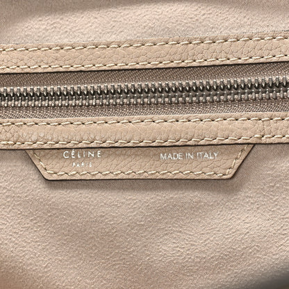 Celine Drummed Calfskin Mini Luggage Dune 6 of 15