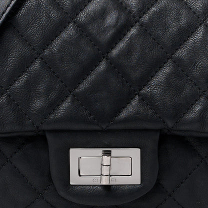 Chanel Calfskin Quilted Jumbo Easy Reissue Messenger Flap Black 9 of 12