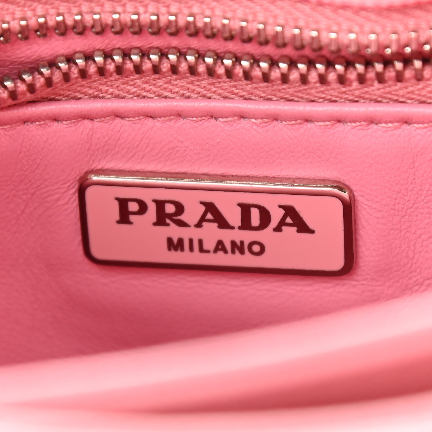 Prada Saffiano Lux Lock Flap Chain Shoulder Bag Petalo 5 of 10