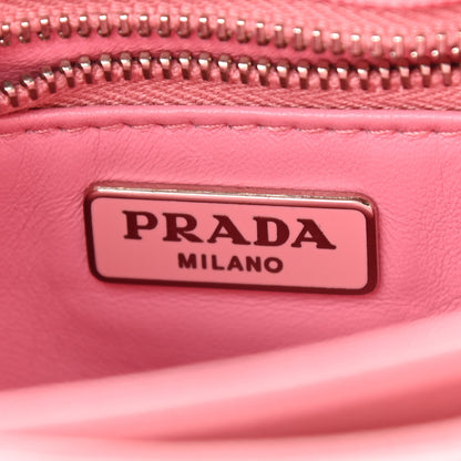 Prada Saffiano Lux Lock Flap Chain Shoulder Bag Petalo 5 of 10