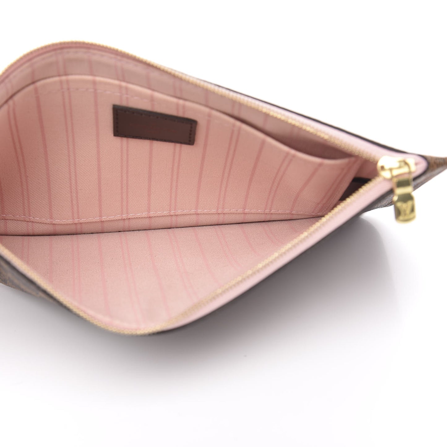 Damier Ebene Neverfull MM GM Pochette Rose Ballerine
