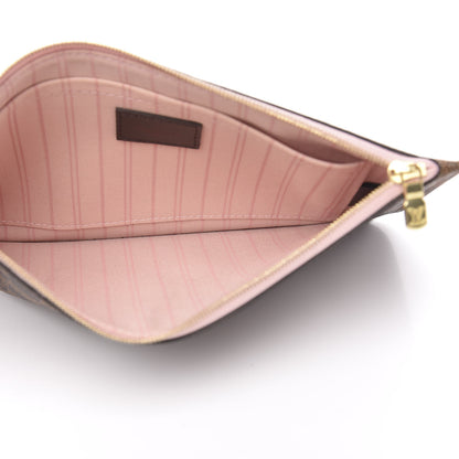 Louis Vuitton Damier Ebene Neverfull MM GM Pochette Rose Ballerine 5 of 10