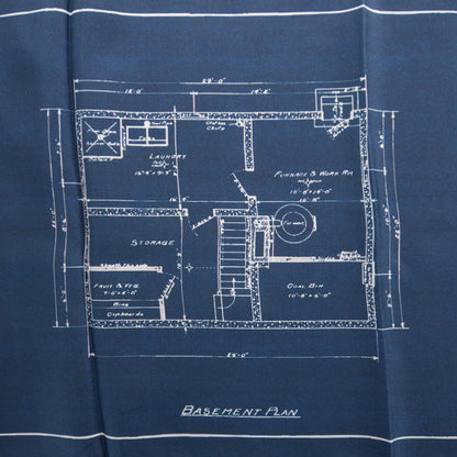 Louis Vuitton Silk Floor Plan Print Scarf Blue 6 of 6