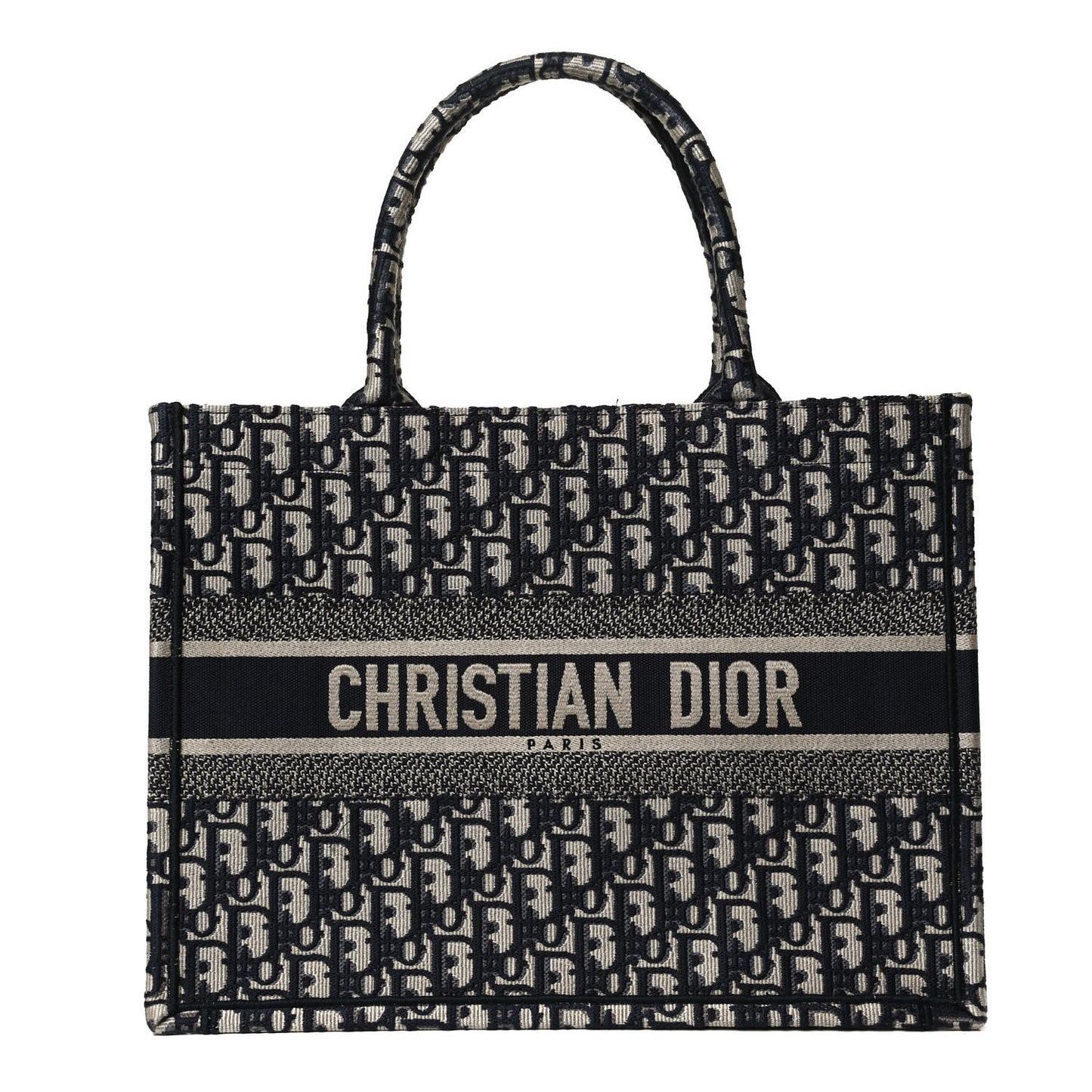 Oblique Medium Book Tote Blue Multicolor