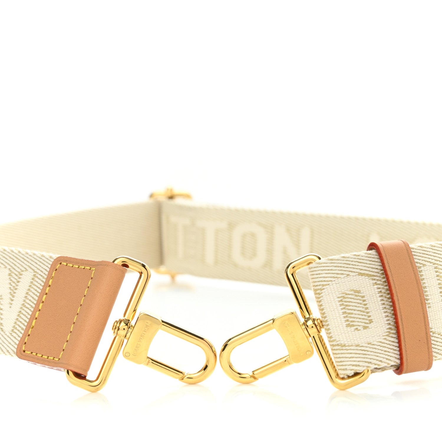 Louis Vuitton Monogram Utility Crossbody Bandouliere Shoulder Strap Beige 3 of 4