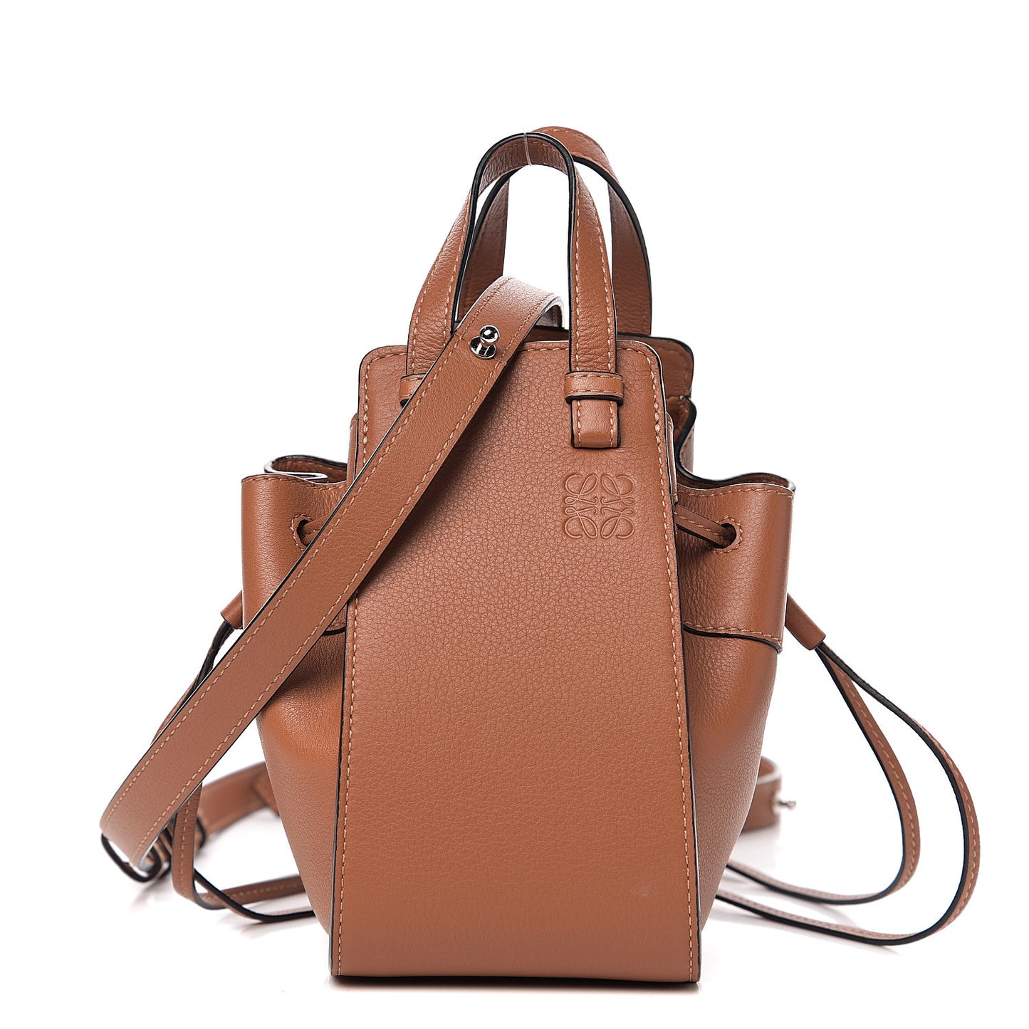 Calfskin Mini Hammock Shoulder Bag Tan