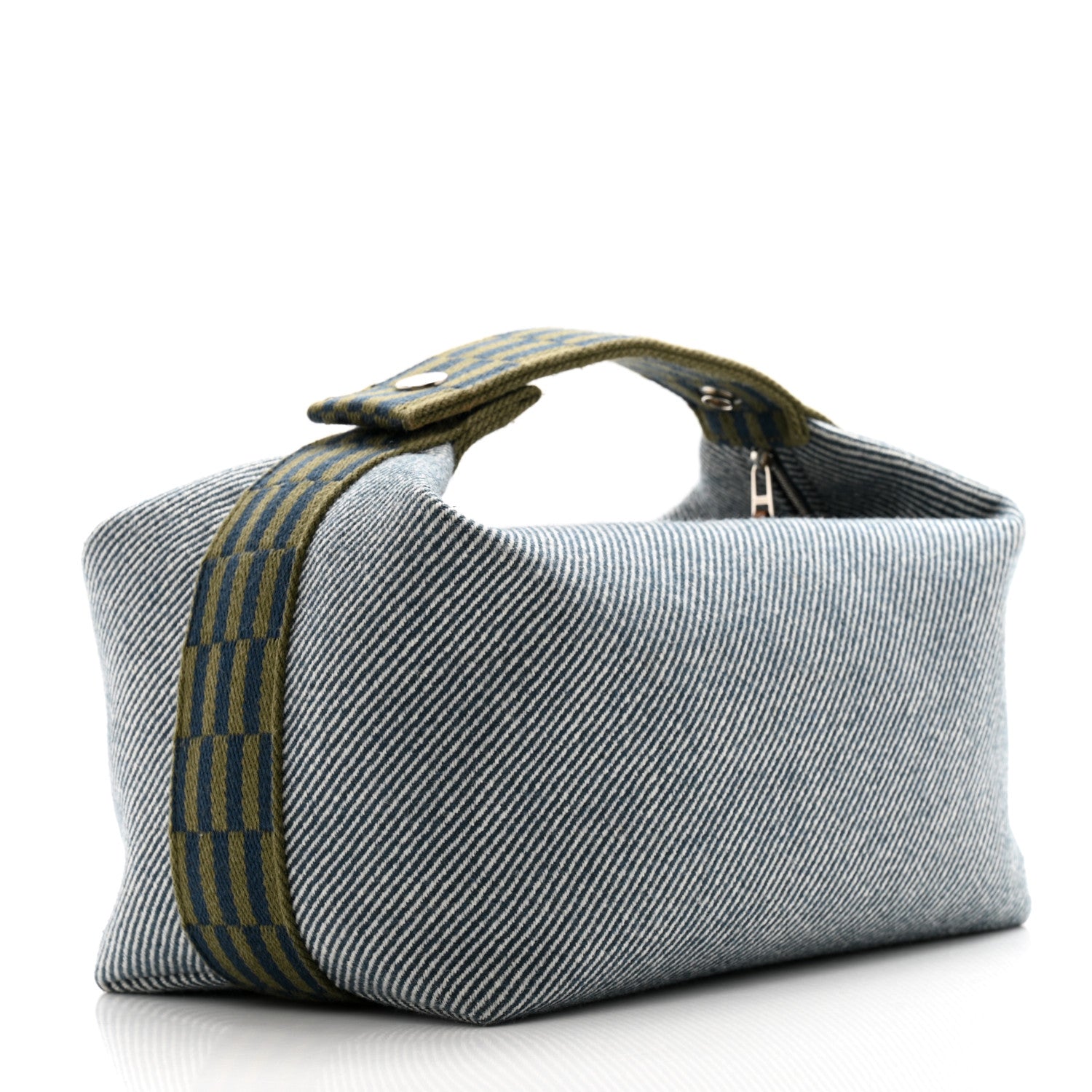Hermes Wool Large Bride-A-Brac H Natte Pouch Bleu Abysse 3 of 11