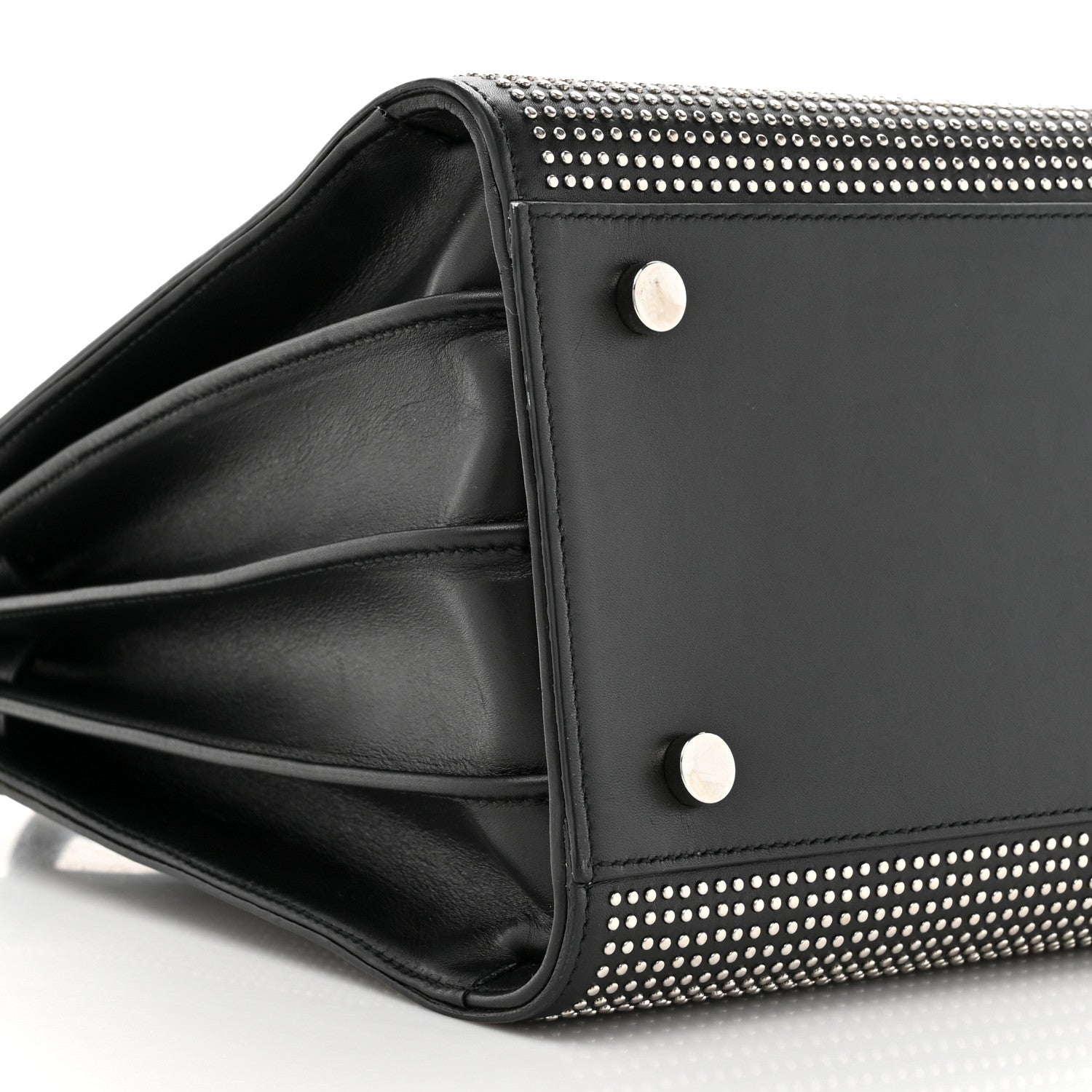 Saint Laurent Calfskin Studded Small Sac De Jour Black 11 of 16