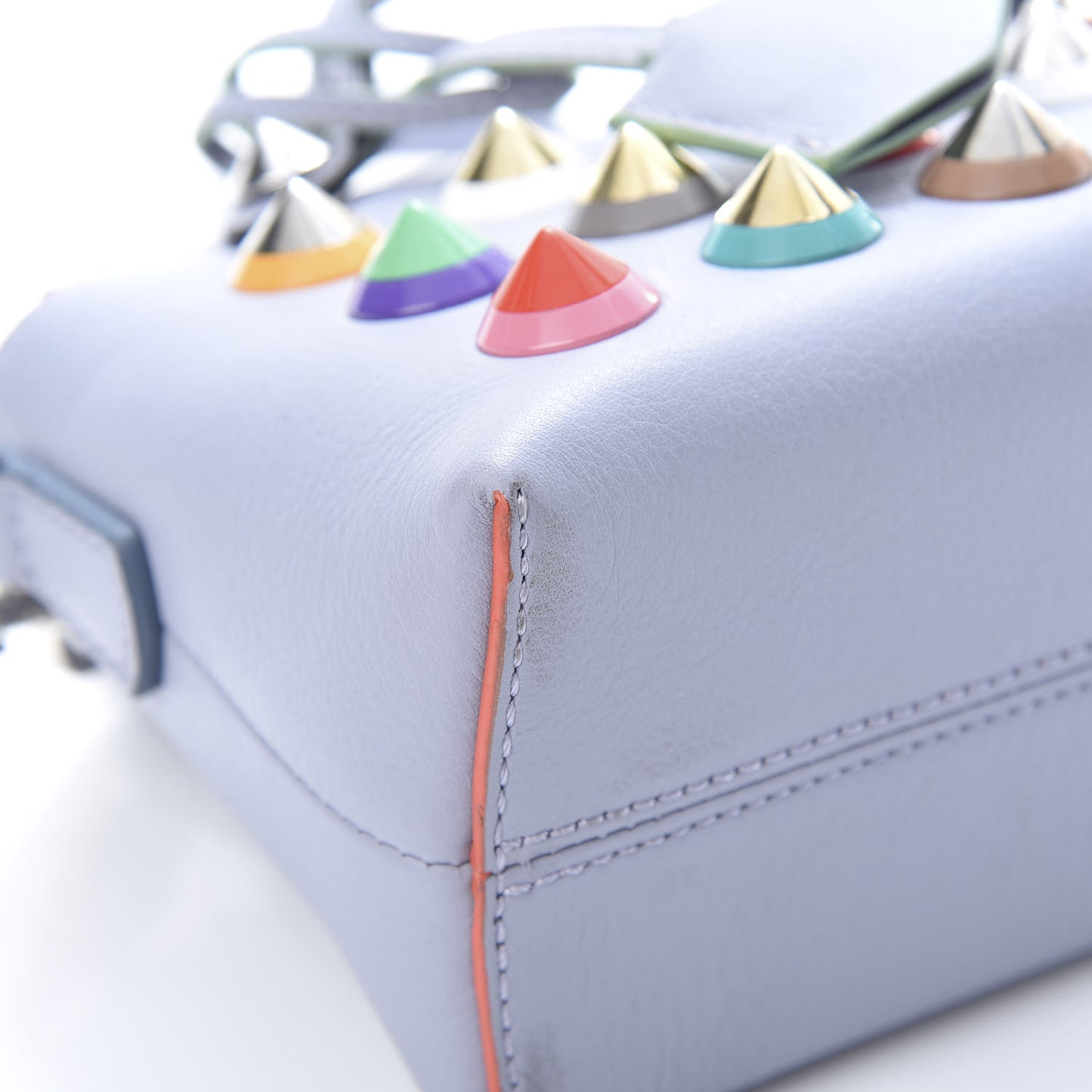 Vitello Dolce Studded Mini By The Way Boston Bag Light Purple Multicolor
