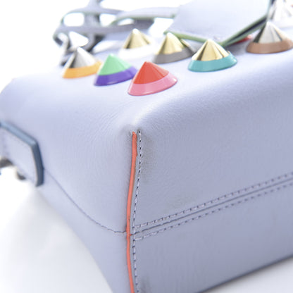 Fendi Vitello Dolce Studded Mini By The Way Boston Bag Light Purple Multicolor 9 of 13