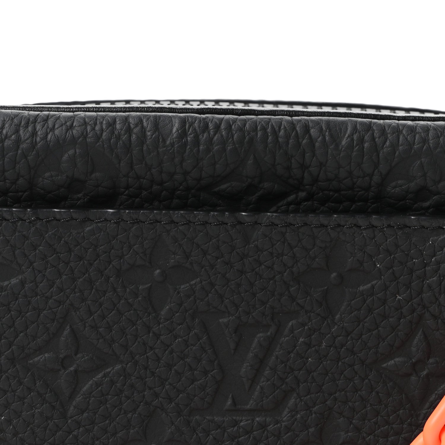 Louis Vuitton Taurillon Monogram Uniformes Solar Ray Soft Pochette Volga Belt Bag Black 7 of 9