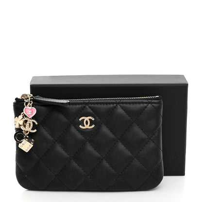 Chanel Lambskin Quilted Casino Coin Purse Black 11 of 11