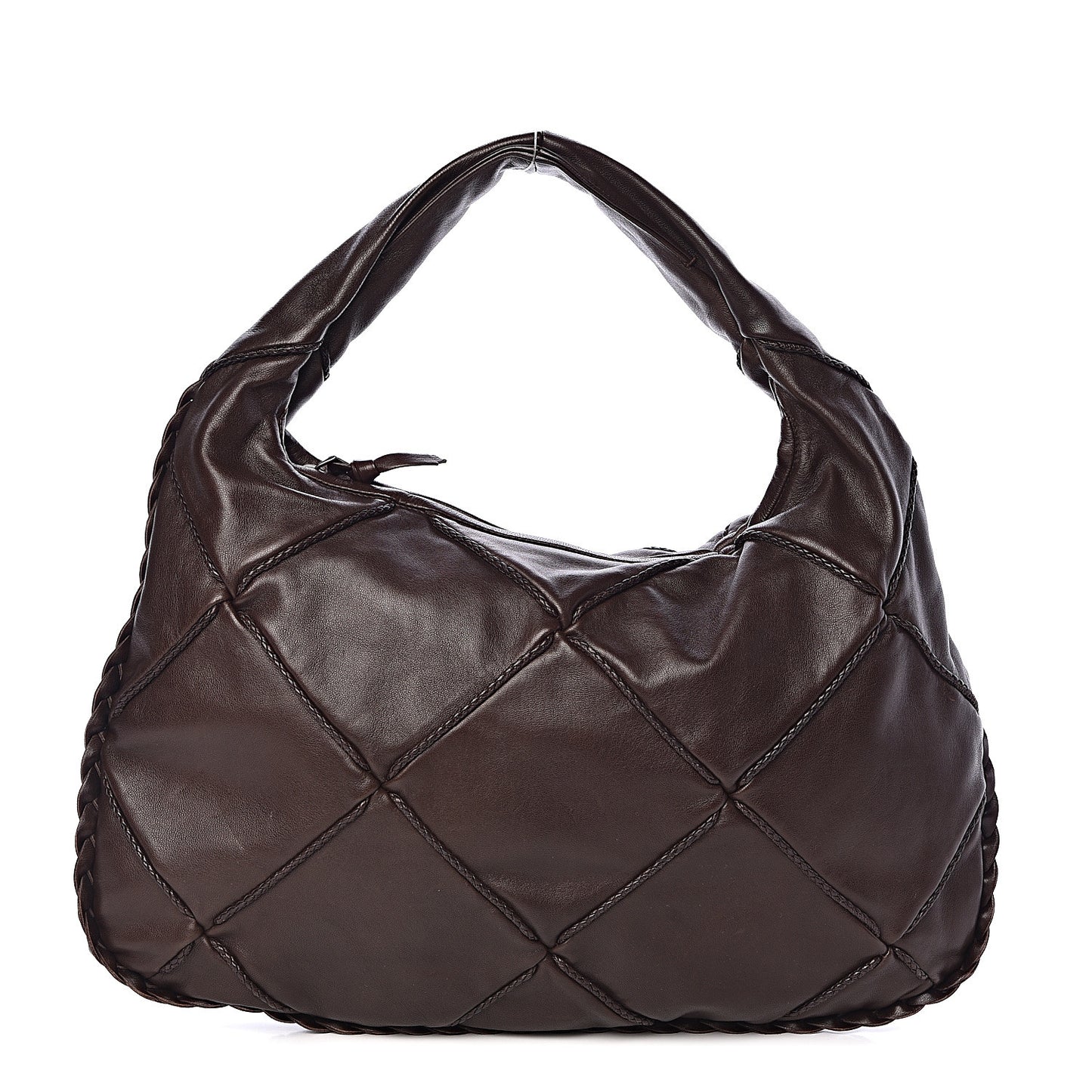 Nappa Quilted Medium Veneta Hobo Ebano