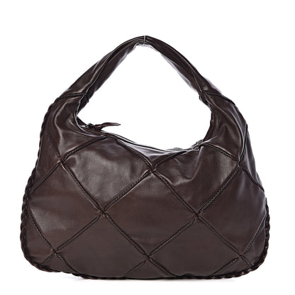Bottega Veneta Nappa Quilted Medium Veneta Hobo Ebano 1 of 9