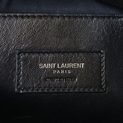 Saint Laurent Grain De Poudre Medium West Hollywood Monogram Fold-Over Earth 6 of 9