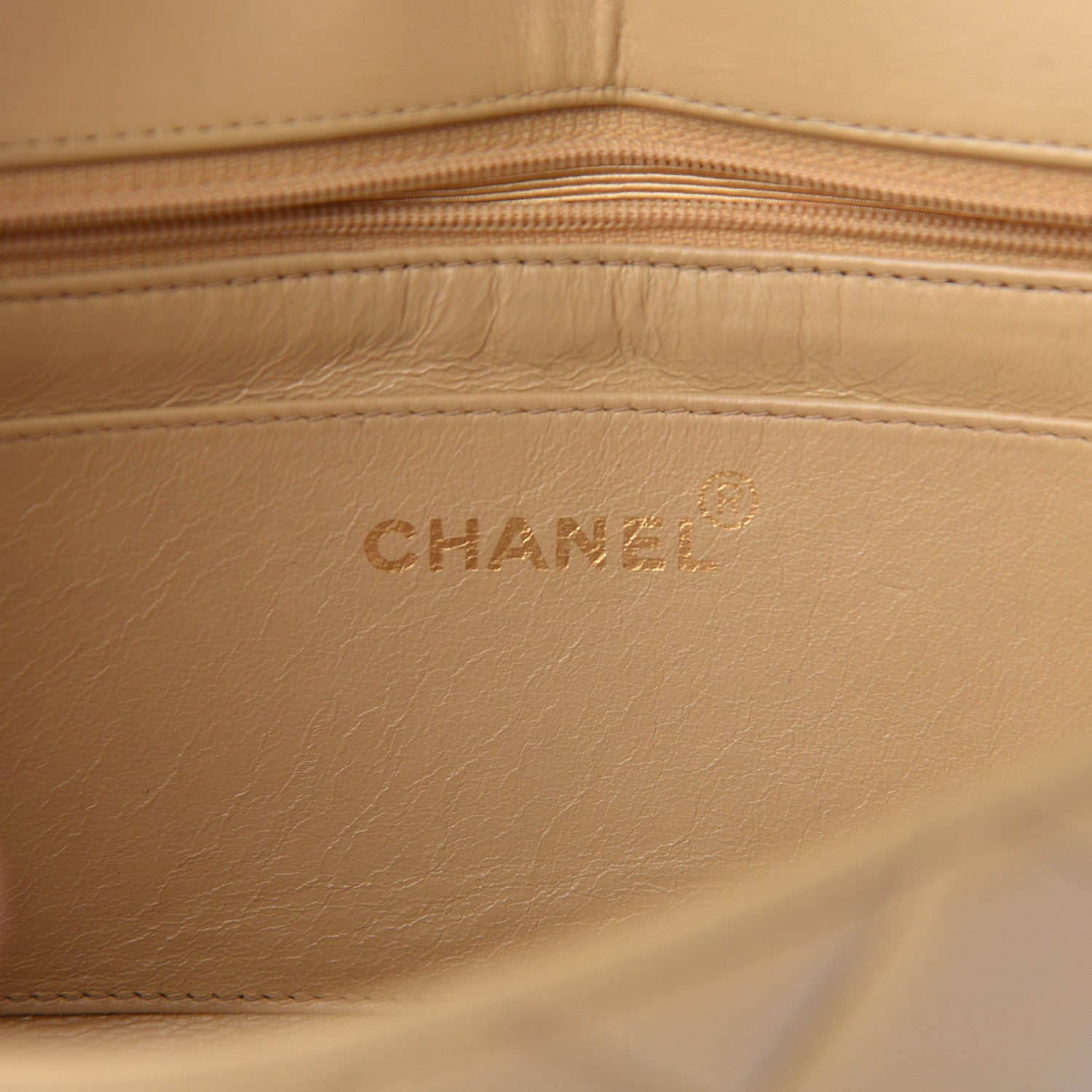 Chanel Lambskin Quilted Small Single Flap Beige 6 of 18