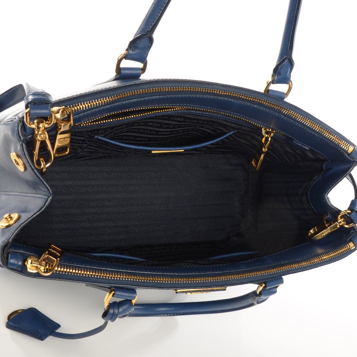 Saffiano Medium Galleria Double Zip Tote Bleuette