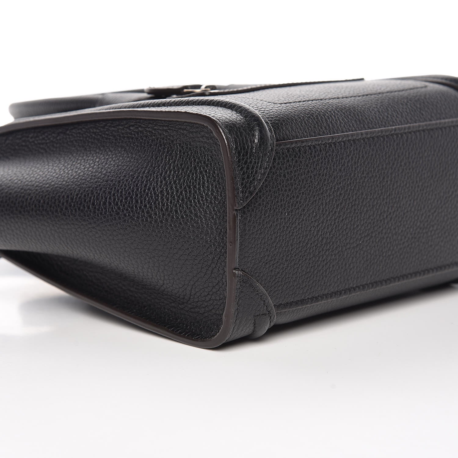Celine Drummed Calfskin Nano Luggage Black 10 of 12