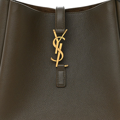 Saint Laurent Smooth Calfskin Small Le 5 A 7 Soft Hobo Light Musk 8 of 11
