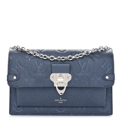 Louis Vuitton Metalli Empreinte Monogram Vavin Chain Wallet Navy Nacre 1 of 7