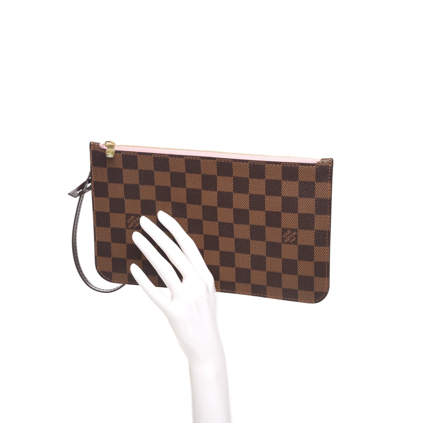 Damier Ebene Neverfull MM GM Pochette Rose Ballerine
