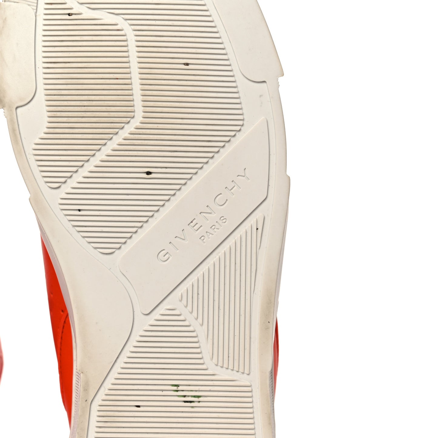 Calfskin Mens Tyson High Top Sneakers 42 Orange