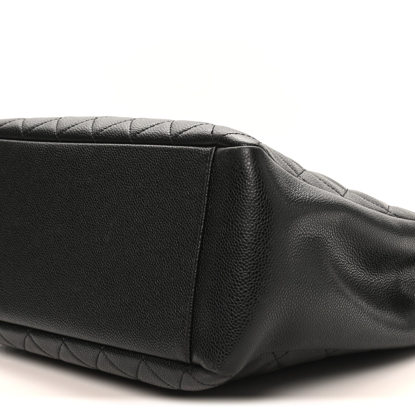Caviar Quilted Grand Shopping Tote GST Black