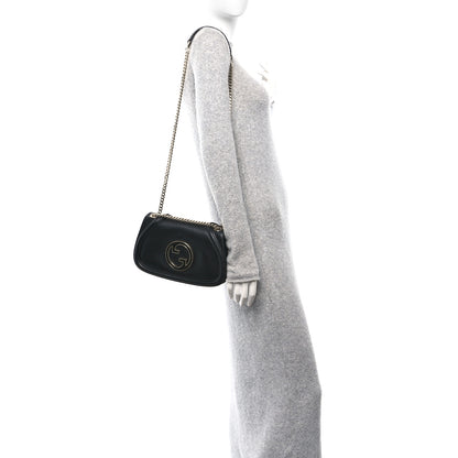 Gucci Calfskin Blondie Medium Shoulder Bag Black 2 of 11