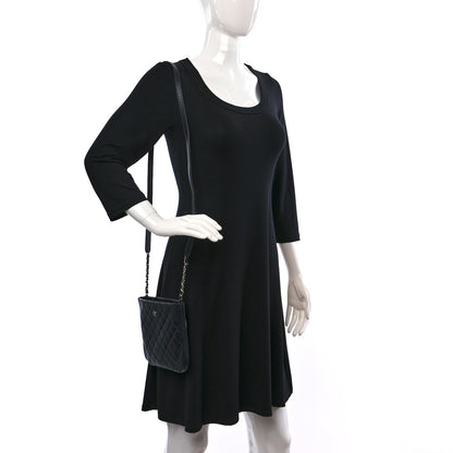 Chanel Aged Calfskin Quilted Crossbody Bag Black 2 of 9