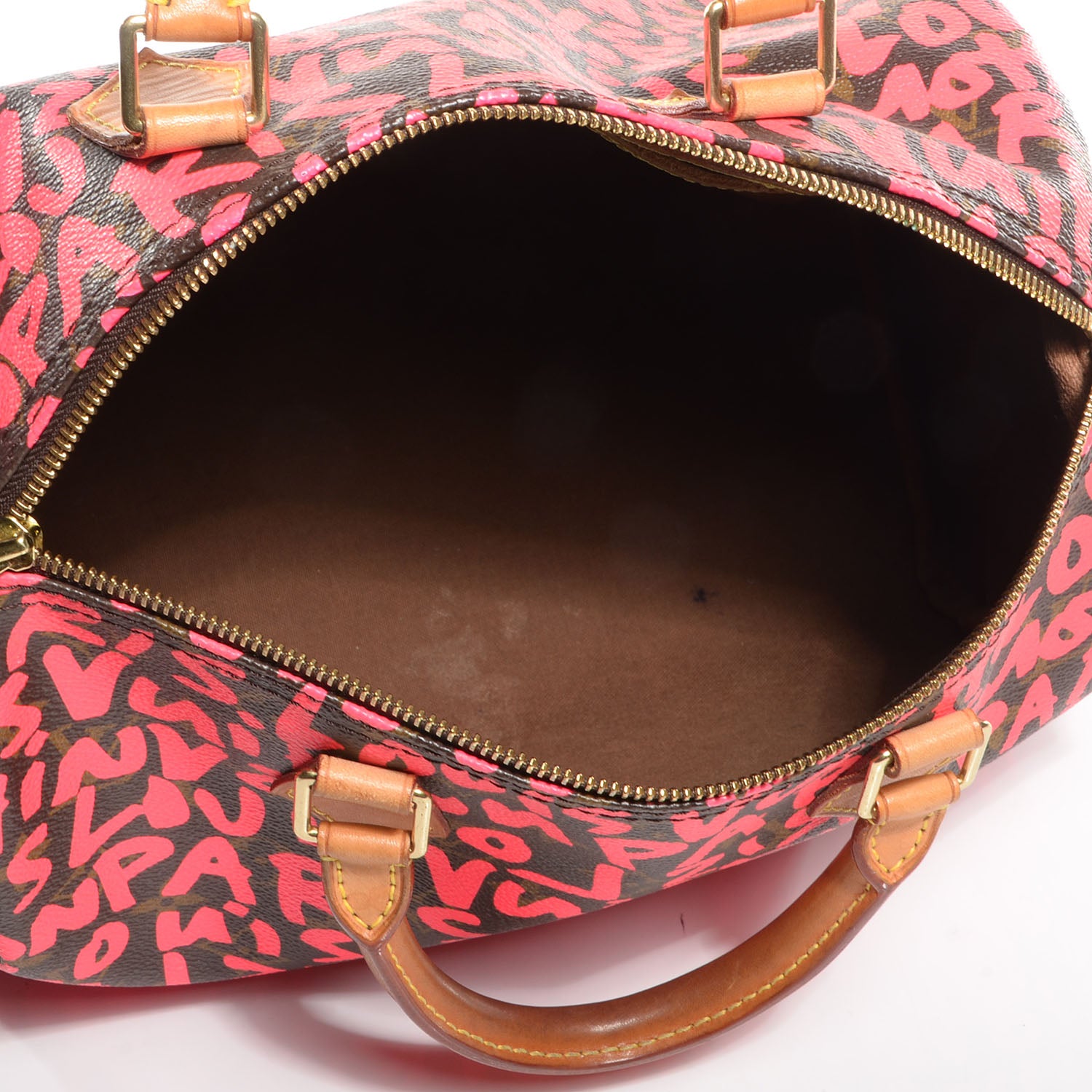 Louis Vuitton Monogram Graffiti Speedy 30 Fuchsia 6 of 7